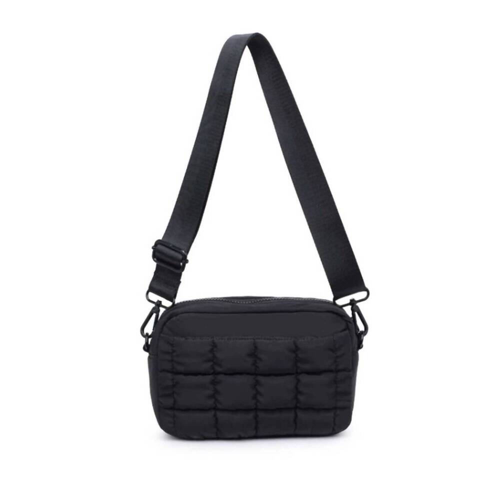 Quilted Crossbody Bag in Black